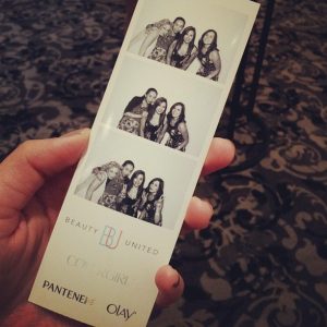 Photobooth fun! (picture borrow from Elaine of TorontoBeautyReviews)