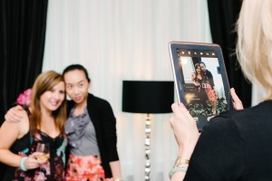 a picture of a picture. Elaine (TOBeautyReviews) & I!  (photo cred: MSL Canada)