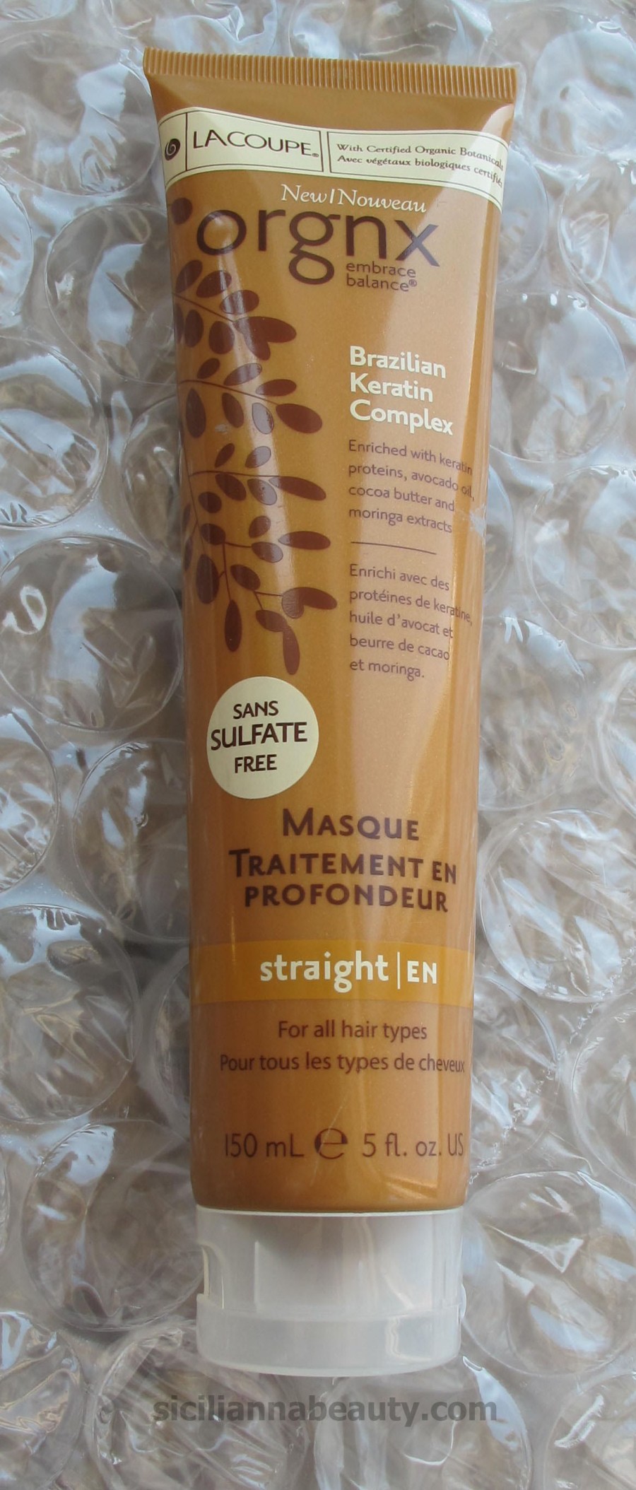 REVIEW LaCoupe Orgnx Brazilian Keratin Complex Masque Lashes